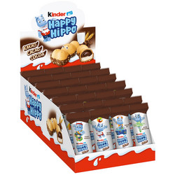 Продуктови Категории Шоколади Kinder Happy Hippo бисквити с какаов крем 28 бр. 580 гр.